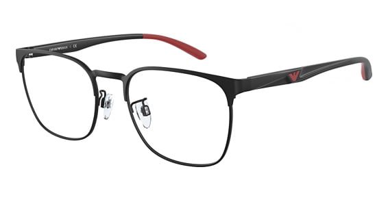 Emporio Armani EA1135D - Matte Black, Metal, Oval frame