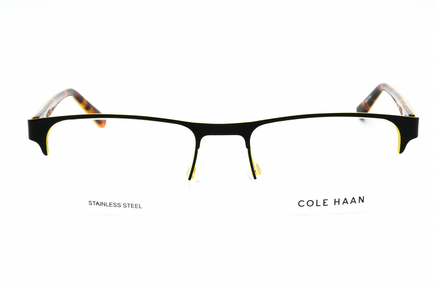 Cole Haan CH4054 - Black, Metal, Rectangle frame