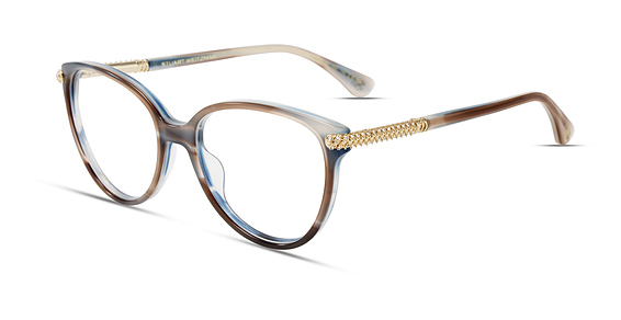 Stuart Weitzman WZN 1050 - Brown Blue Havana, Acetate, Cat Eye frame