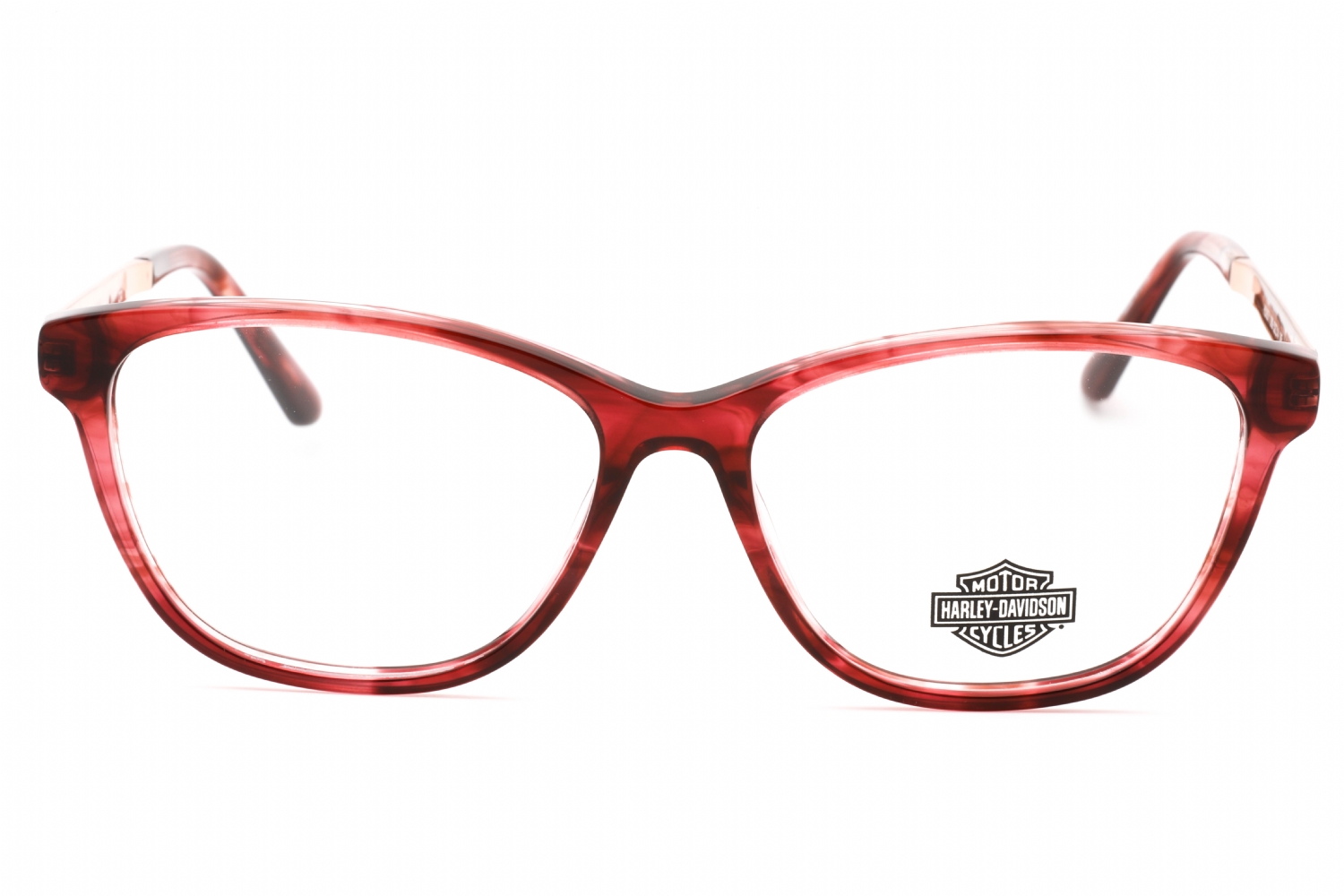 Harley Davidson HD0571 - Shiny Bordeaux, Mixed Materials, Cat Eye frame