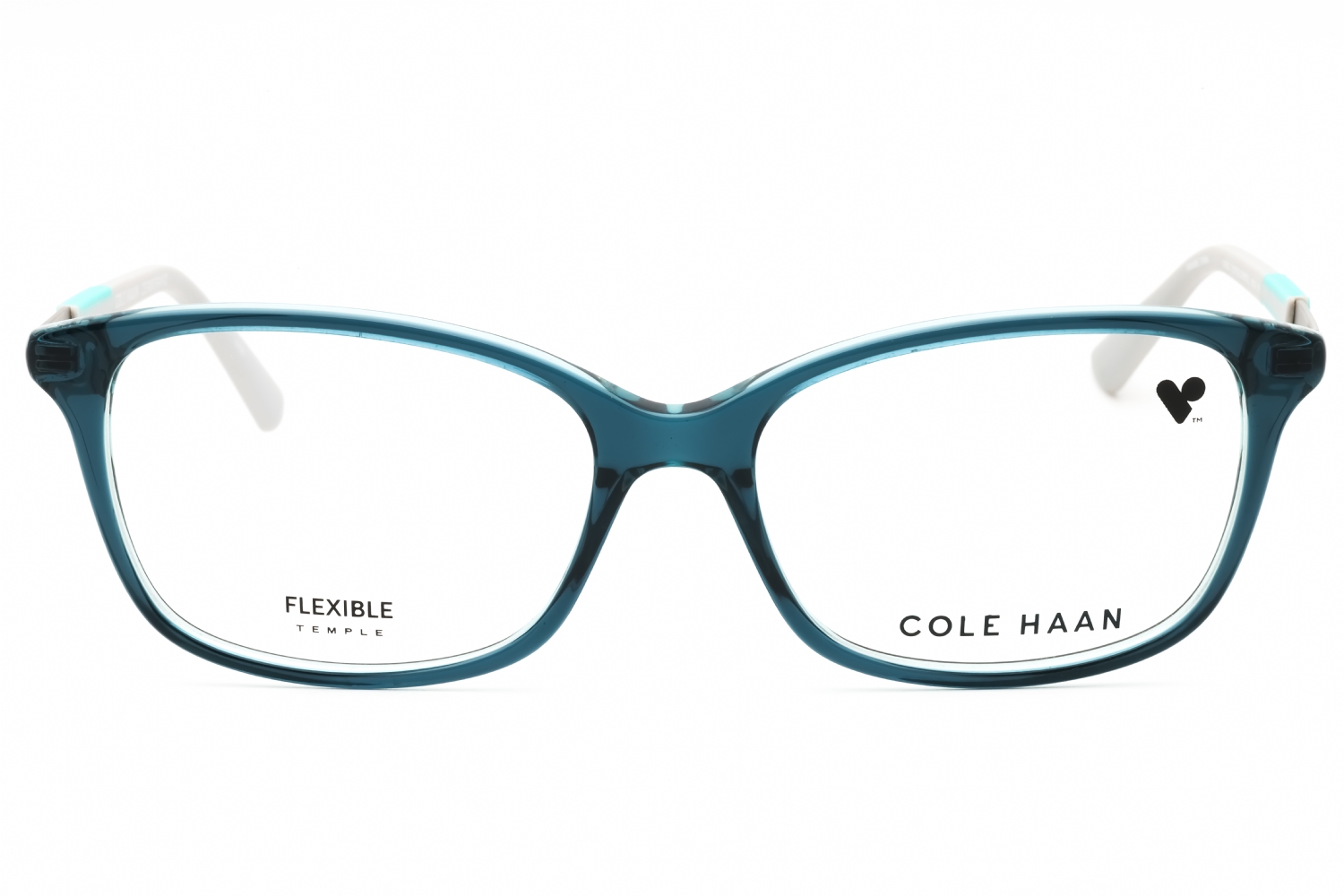Cole Haan CH5052 - Teal Crystal, Acetate, Rectangle frame