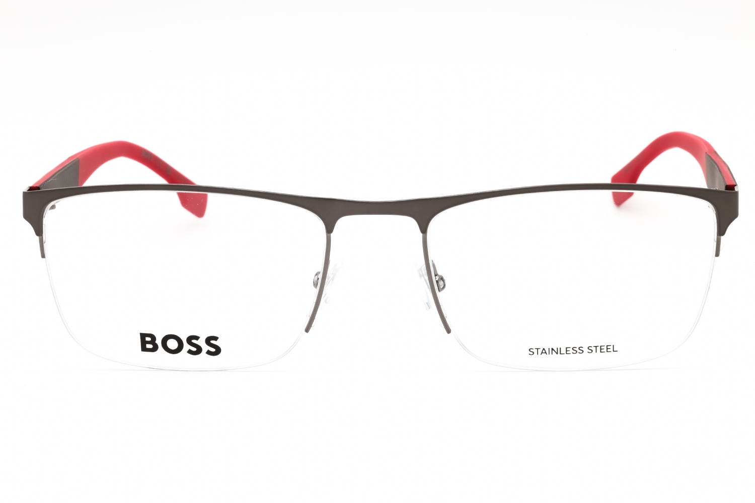 Hugo Boss BOSS 1487 - Dkrut RED, Metal, Rectangle frame