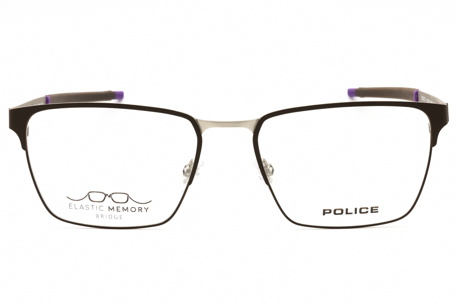 Police VPLG79M - Matt Satin Palladium, Metal, Rectangle frame