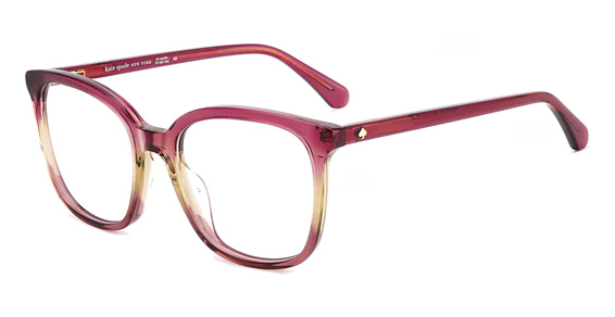 Kate Spade Madrigal/G - Pink Yello, Acetate, Rectangle frame