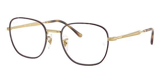 Ray-Ban RX6534 - Matte Havana On Matte Ar, Metal, Round frame