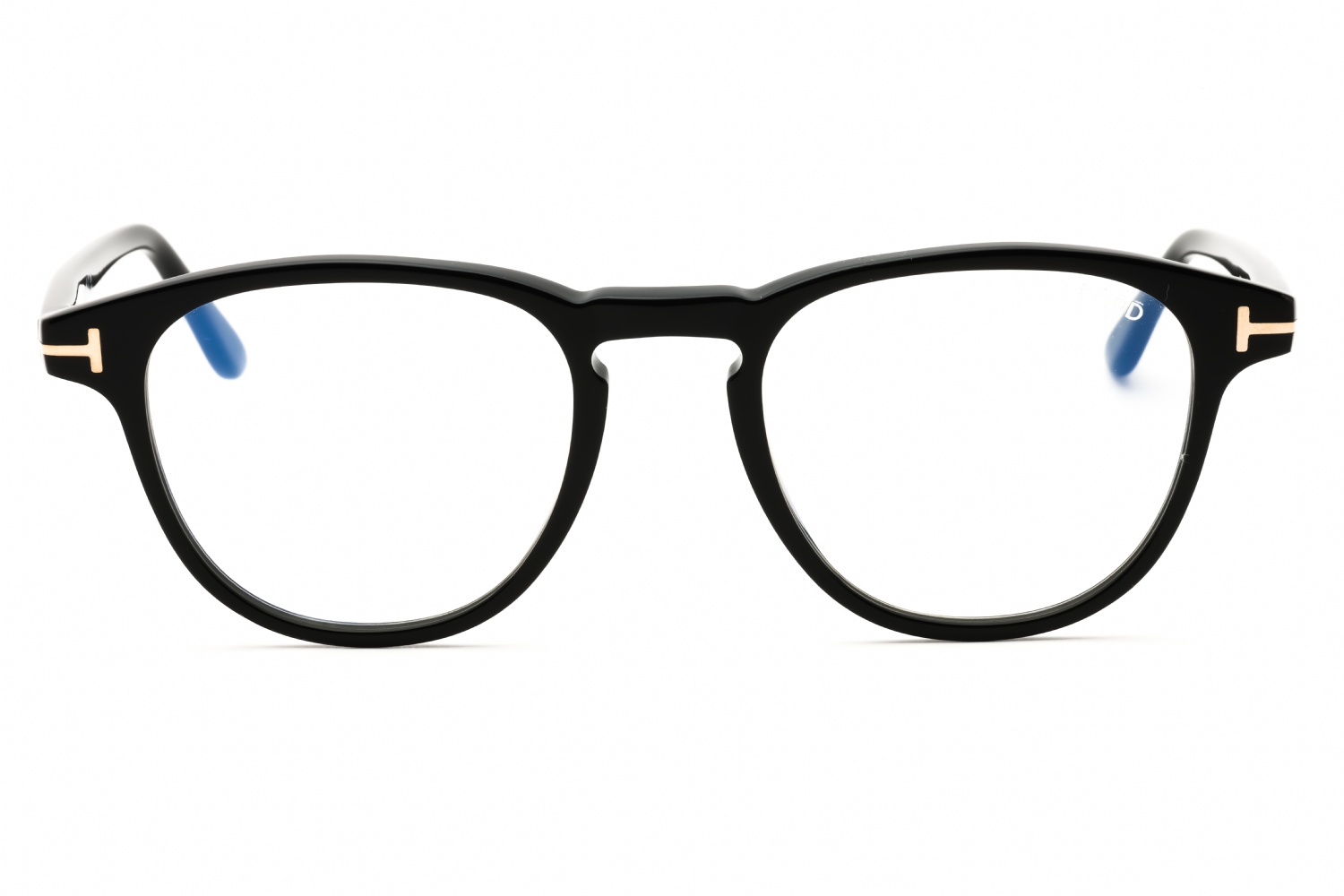 Tom Ford FT5899-B - Shiny Black/clear, Acetate, Round frame