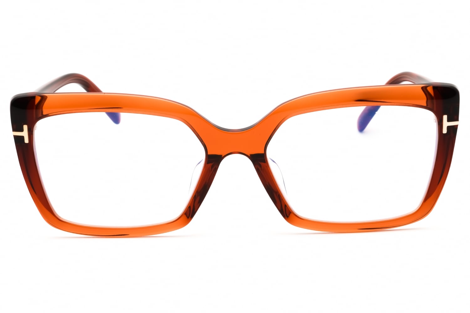 Tom Ford FT5991-F-B - Shiny Dark Brown, Acetate, Cat Eye frame