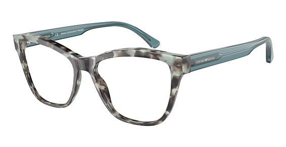 Emporio Armani EA3193 - Shiny Blue Havana, Plastic, Cat Eye frame