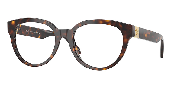 Versace VE3384 - Havana, Plastic, Round frame
