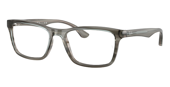 Ray-Ban RX5279 - Striped Grey, Plastic, Oval frame