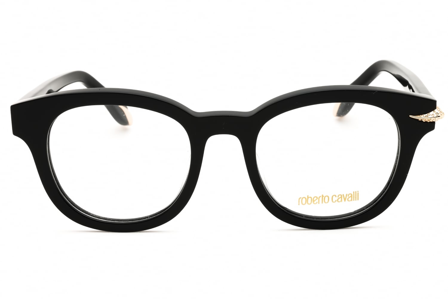Roberto Cavalli VRC044S - Shiny Black, Acetate, Round frame