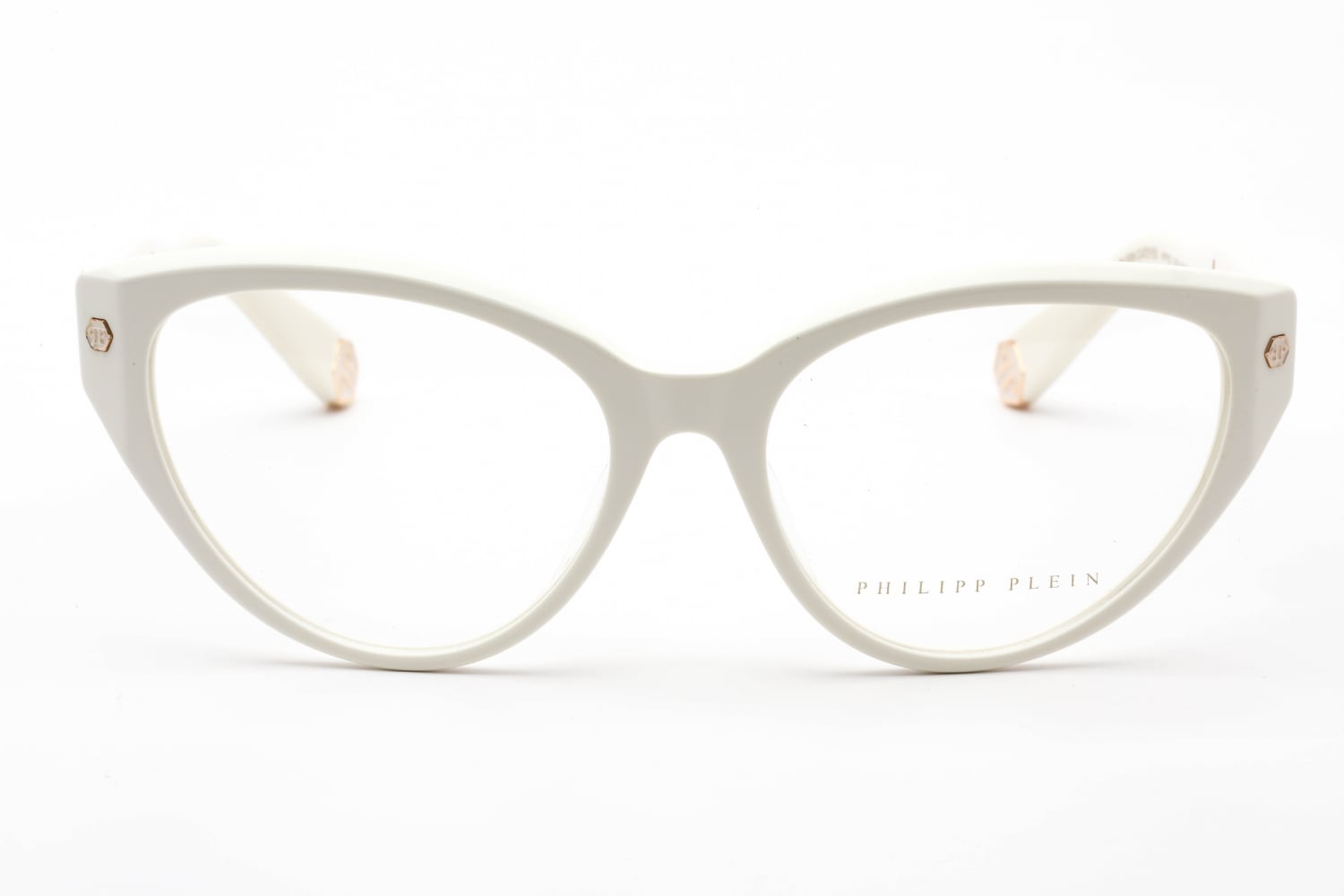Philipp Plein VPP052M - Shiny Cream, Plastic, Cat Eye frame