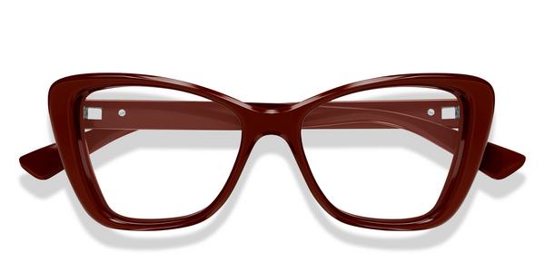 Gucci GG1977O - Burgundy, Plastic, Cat Eye frame