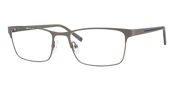 Liz Claiborne CB 257 - Matte Grey, Stainless Steel, Rectangle frame