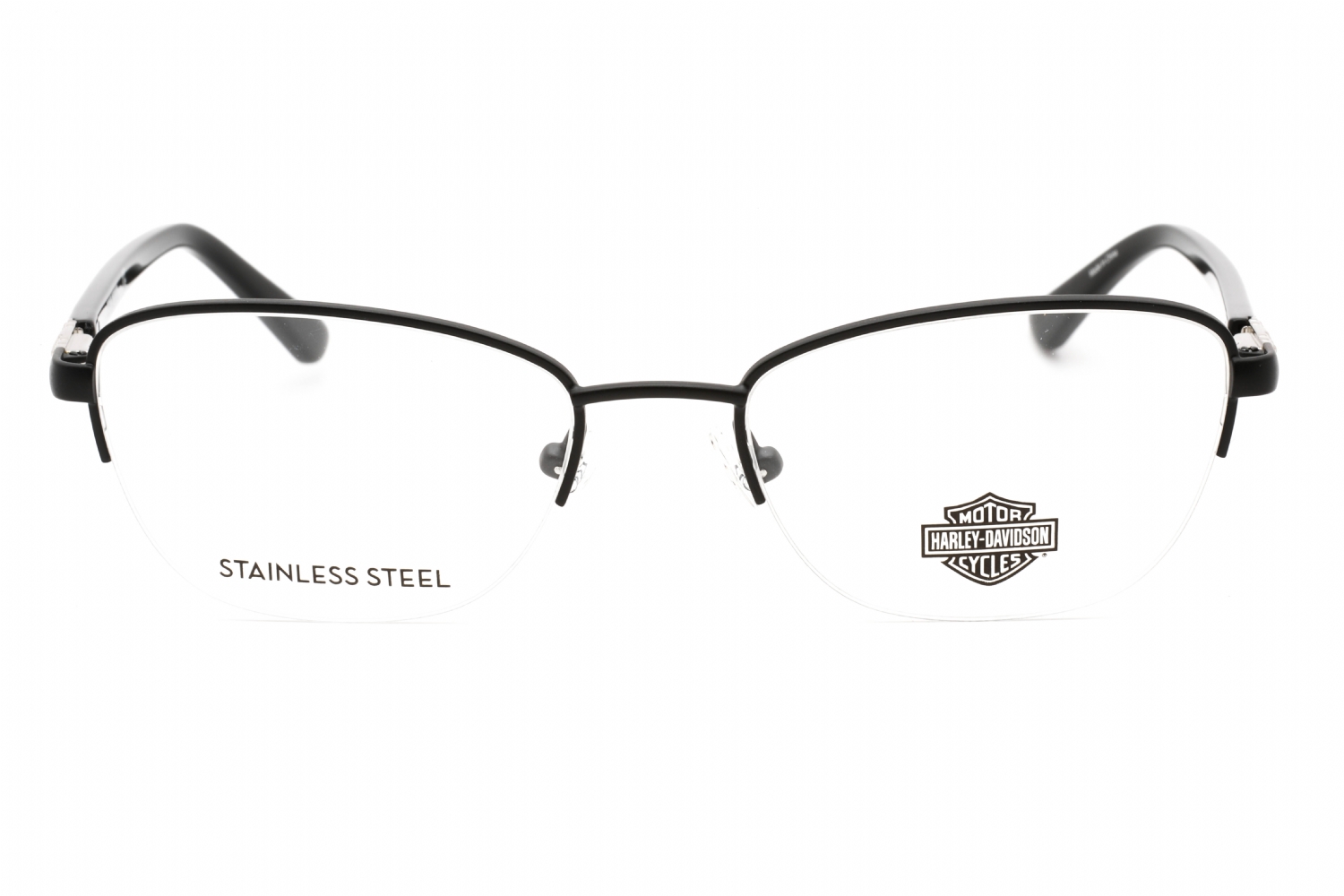 Harley Davidson HD0550 - Matte Black, Metal, Cat Eye frame