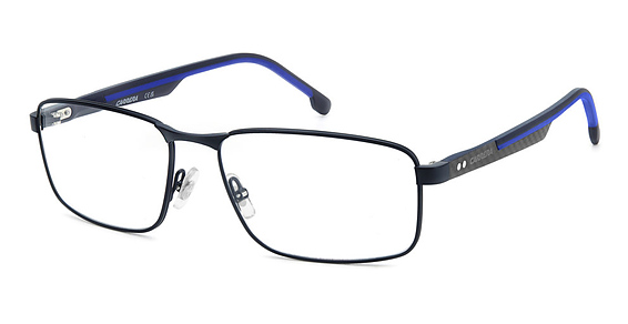 Carrera 8913 - Blue, Stainless Steel, Rectangle frame