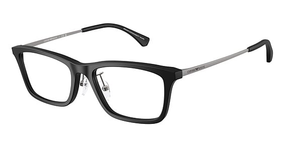 Emporio Armani EA3252D - Matte Black, Plastic, Rectangle frame