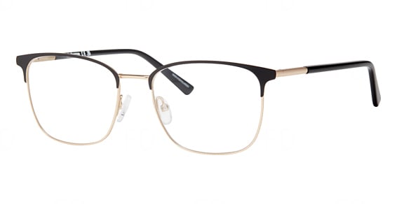 Claiborne CB 282 - Black Gold, Stainless Steel, Rectangle frame