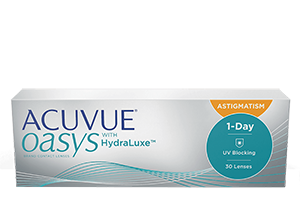 Acuvue Oasys 1-Day for Astigmatism 30 pack with HydraLuxe