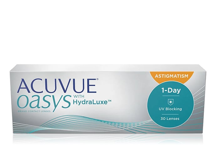 Acuvue Oasys 1-Day for Astigmatism 30 pack with HydraLuxe